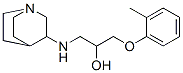 1-(3-Quinuclidinylamino)-3-(o-tolyloxy)-2-propanol Struktur