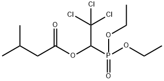 2,2,2-Trichloro-1-(isovaleryloxy)ethylphosphonic acid diethyl ester Struktur