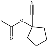 乙酸1-氰基环戊酯 结构式