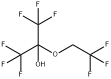 1,1,1,3,3,3-ヘキサフルオロ-2-(2,2,2-トリフルオロエトキシ)-2-プロパノール 化学構造式