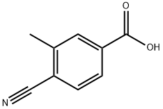 4-氰基-3-甲基苯甲酸, 73831-13-7, 结构式