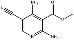 3-Pyridinecarboxylicacid,2,4-diamino-5-cyano-,methylester(9CI) Struktur
