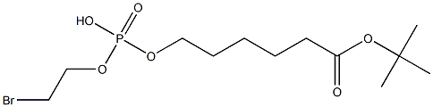 tert-Butyl 6-[O-(2-Bromoethyl)phosphoryl)hydroxyhexanoate Structure