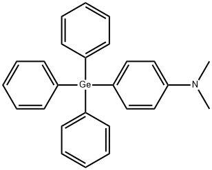 (p-ジメチルアミノフェニル)トリフェニルゲルマン 化学構造式