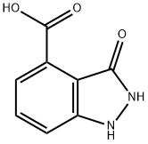 3-オキソ-2,3-ジヒドロ-1H-インダゾール-4-カルボン酸 化学構造式