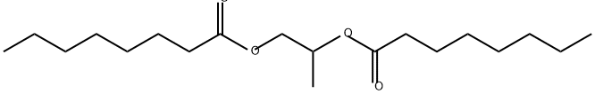 ビスオクタン酸プロピレン 化学構造式