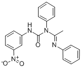 1-(m-ニトロフェニル)-3-フェニル-3-[1-(フェニルイミノ)エチル]尿素 化学構造式