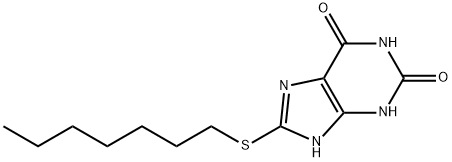 8-Heptylthio-3,7-dihydro-1H-purine-2,6-dione|
