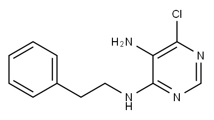 N-Phenethyl-6-chloropyrimidine-4,5-diamine Struktur