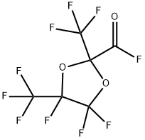 4,4,5-trifluoro-2,5-bis(trifluoromethyl)-1,3-dioxolane-2-carbonyl fluoride Structure