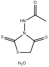 N-ACETAMIDORHODANINE MONOHYDRATE Struktur