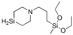 [3-(1-Aza-4-silacyclohexan-1-yl)propyl]diethoxymethylsilane Structure