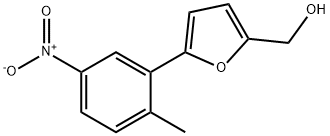 [5-(2-METHYL-5-NITRO-PHENYL)-FURAN-2-YL]-METHANOL 化学構造式