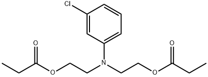 3-chloro-N,N-bis(2-(propionyloxy)ethyl)aniline Structure