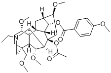 黄草乌碱丙,73870-35-6,结构式