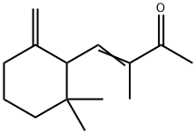 4-(2,2-ジメチル-6-メチレンシクロヘキシル)-3-メチル-3-ブテン-2-オン 化学構造式