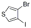 3-ブロモ-4-ヨードチオフェン 化学構造式