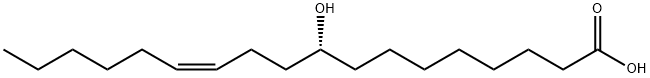 (12Z)-9-Hydroxy-12-octadecenoic acid Structure