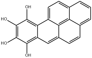 ベンゾ[a]ピレン-7,8,9,10-テトラオール 化学構造式