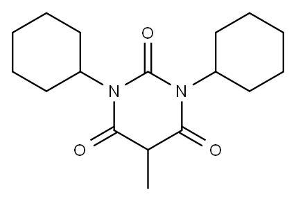 1,3-Dicyclohexyl-5-methylbarbituric acid Structure