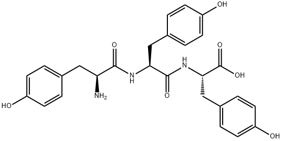 L-酪氨酰-L-酪氨酰-L-酪氨酸, 7390-78-5, 结构式