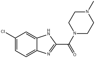 (6-CHLORO-1H-BENZOIMIDAZOL-2-YL)-(4-METHYL-PIPERAZIN-1-YL)-METHANONE Struktur