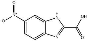 5-ニトロ-1H-ベンゾ[D]イミダゾール-2-カルボン酸 化学構造式
