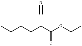 2-シアノヘキサン酸エチル 化学構造式