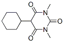 1,3-ジメチル-5-シクロヘキシルバルビツル酸 化学構造式