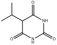 5-イソプロピル-2,4,6(1H,3H,5H)-ピリミジントリオン 化学構造式