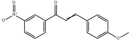 3-(4-Methoxyphenyl)-1-(3-nitrophenyl)-prop-2-en-1-one Struktur