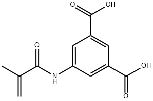 5-(メタクリロイルアミノ)イソフタル酸 化学構造式