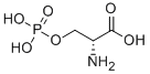 3-りん酸D-2-アミノ-3-ヒドロキシプロパン酸 化学構造式