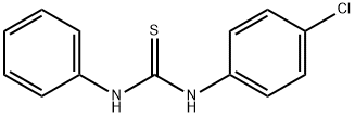 1-(4-氯苯基)-3-苯基-2-硫脲,7392-67-8,结构式