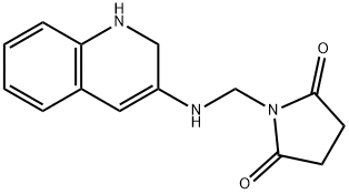Succinimide, N-(1,2-dihydro-3-quinolylaminomethyl)- Structure