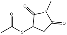 3-acetylsulfanyl-1-methyl-pyrrolidine-2,5-dione Struktur
