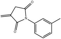 1-(3-Methylphenyl)-3-methylene-2,5-pyrrolidinedione Structure