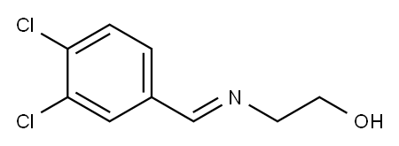 2-(3,4-Dichlorobenzylideneamino)ethanol Structure