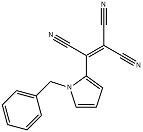 2-(1-Benzyl-1H-pyrrol-2-yl)ethene-1,1,2-tricarbonitrile Structure