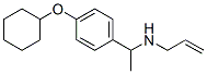 N-アリル-1-[p-(シクロヘキシルオキシ)フェニル]エタンアミン 化学構造式