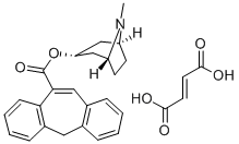 3-alpha-Tropanyl 5H-dibenzo(a,d)cyclohepten-10-carboxylate hydrogen fu marate Structure