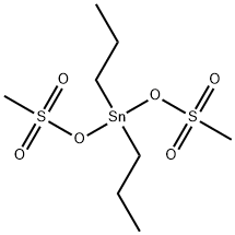 Bis(methanesulfonic acid)dipropylstannylene ester Structure