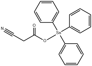 (Cyanoacetyloxy)triphenylstannane Structure