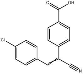 4'-Chloro-α-cyano-4-stilbenecarboxylic acid Structure