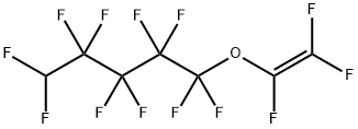 1,1,2,2,3,3,4,4,5,5-デカフルオロ-1-[(トリフルオロエテニル)オキシ]ペンタン 化学構造式