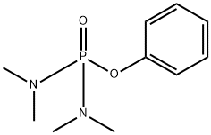 N-(dimethylamino-phenoxy-phosphoryl)-N-methyl-methanamine Struktur