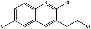 2-CHLORO-3-(2-CHLOROETHYL)-6-CHLOROQUINOLINE Structure