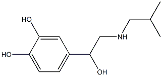 1,2-Benzenediol, 4-[1-hydroxy-2-[(2-methylpropyl)amino]ethyl]-, (-)- (9CI) Structure