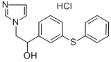 1-Imidazoleethanol, alpha-(m-phenylthiophenyl)-, monohydrochloride Struktur
