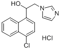alpha-(4-Chloro-1-naphthyl)-1-imidazoleethanol hydrochloride Structure